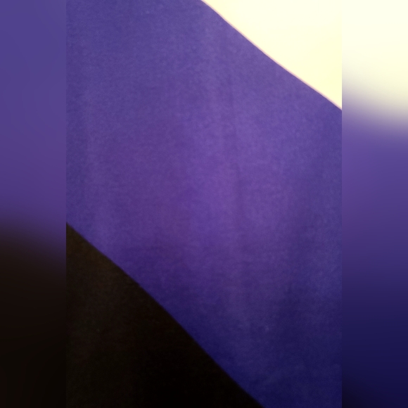 Worthington beautiful color block blue/black& white skirt sz14 midi lenth - Picture 4 of 8